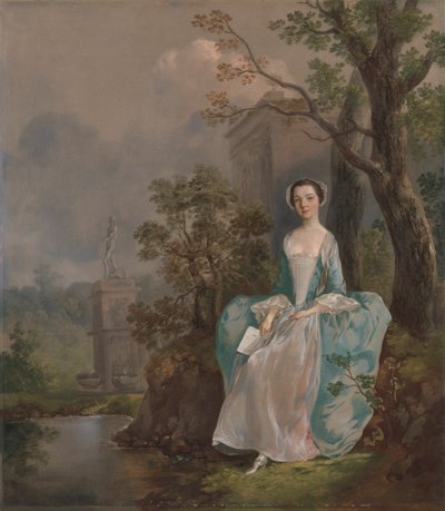 Porträtt av en kvinna av Thomas Gainsborough RA