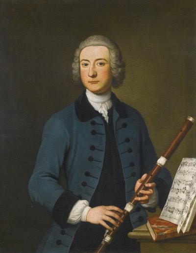 Porträtt av Lewis Christian Austin Granom, 1743 av Thomas Gibson