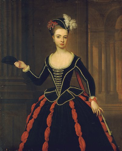 Porträtt av Hon. Mrs William Townshend av Thomas Gibson