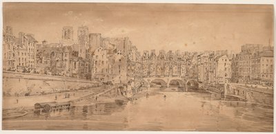Ett urval av tjugo av de mest pittoreska vyerna i Paris, 1802. av Thomas Girtin