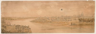 Ett urval av tjugo av de mest pittoreska vyerna i Paris, 1802. av Thomas Girtin