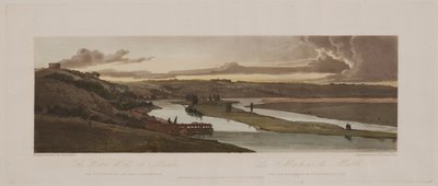 Ett urval av tjugo av de mest pittoreska vyerna i Paris: The Water Works at Marli..., 1803. av Thomas Girtin