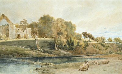 Bolton Abbey, Yorkshire av Thomas Girtin