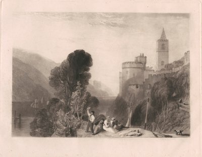 Dartmouth Castle, vid floden Dart av Thomas Goff Lupton
