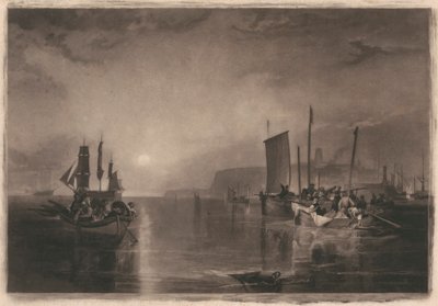 Soluppgång, vitlingfiske vid Margate av Thomas Goff Lupton