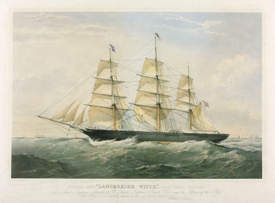 Clipperfartyget "Lancashire Witch" 1575 ton av Thomas Goldsworth Dutton