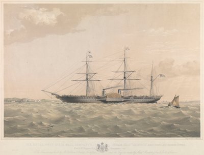 Royal West India Mail Companys ångfartyg "Orinoco av Thomas Goldsworth Dutton