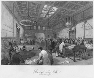 General Post Office. Inland Office, c1841 av Thomas H. Ellis