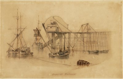 Droppar på Wallsend (akvarell på papper) av Thomas H. Hair