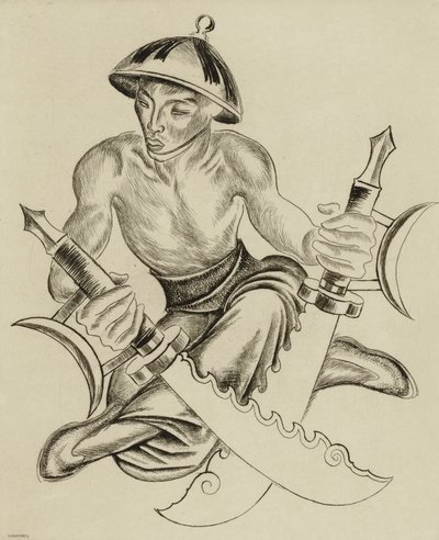 (Kinesisk man) av Thomas Handforth
