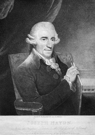 Joseph Haydn (gravyr) av Thomas Hardy