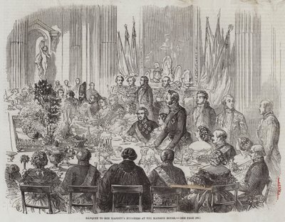 Bankett till Hennes Majestäts ministrar i Mansion House av Thomas Harrington Wilson