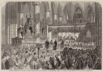 Körbröllop av pastor Arthur Thynne med Miss Kendall, i Westminster Abbey på tisdagsveckan av Thomas Harrington Wilson