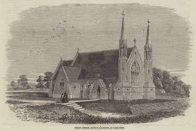 Christ Church, nyligen uppförd i Lancaster av Thomas Harrington Wilson