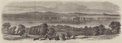 Cronstadt, från trädgårdarna i Orenbaum av Thomas Harrington Wilson