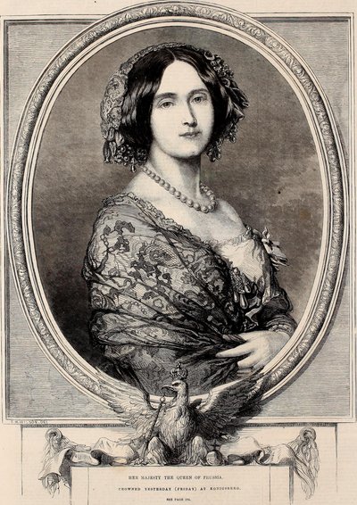 Hennes Majestät Drottningen av Preussen, kröntes igår (fredag) i Königsberg av Thomas Harrington Wilson
