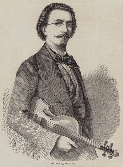 Jean Becker, violinist av Thomas Harrington Wilson