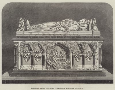 Monument till den avlidne Lord Lyttelton i Worcester Cathedral av Thomas Harrington Wilson