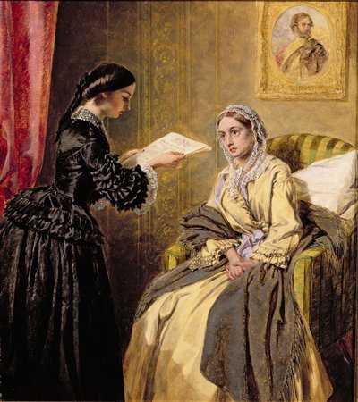 Söker i London Gazette efter listan över dödade och sårade (efter W.P. Frith) av Thomas Harrington Wilson