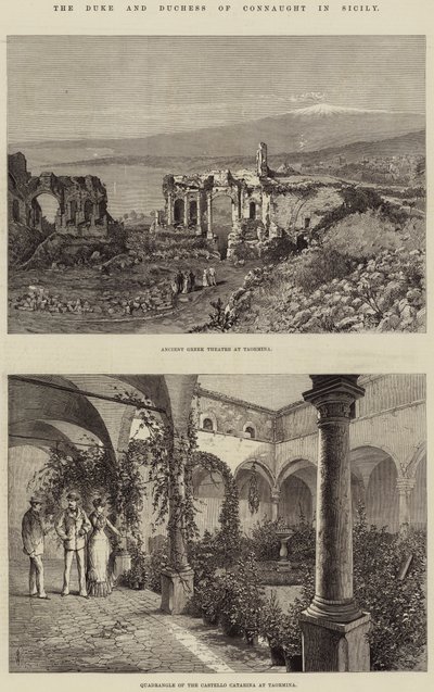 Hertigen och hertiginnan av Connaught på Sicilien av Thomas Harrington Wilson