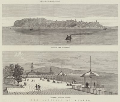 Jordskredet i Quebec av Thomas Harrington Wilson