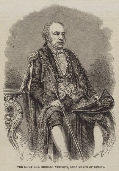 Rätten ärade Richard Atkinson, överborgmästare i Dublin av Thomas Harrington Wilson