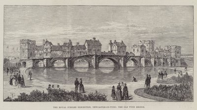 Royal Jubilee Exhibition, Newcastle-on-Tyne, Old Tyne Bridge av Thomas Harrington Wilson