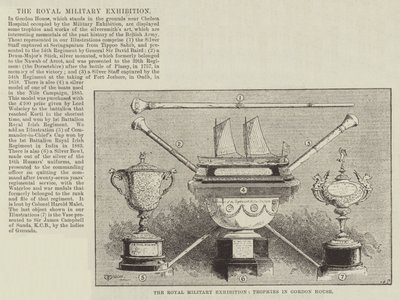 Royal Military Exhibition, Troféer i Gordon House av Thomas Harrington Wilson