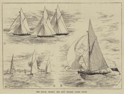 The Royal Thames och New Thames Yacht Clubs av Thomas Harrington Wilson