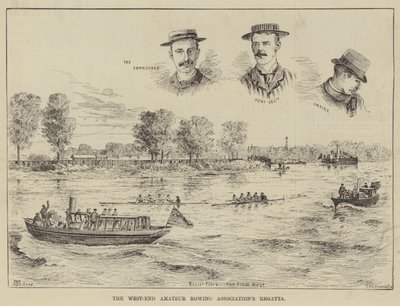 West-End Amateur Roddförbundets regatta av Thomas Harrington Wilson