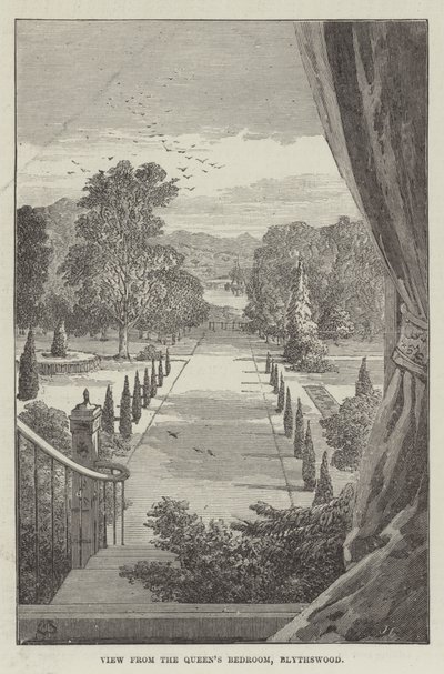 Utsikt från drottningens sovrum, Blythswood av Thomas Harrington Wilson