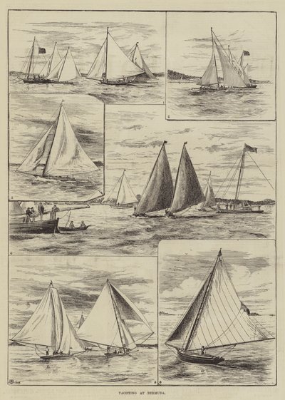 Segling på Bermuda av Thomas Harrington Wilson