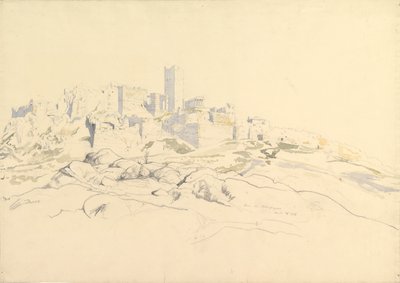Akropolis från Areopagus, Aten, 24 april 1846. av Thomas Hartley Cromek