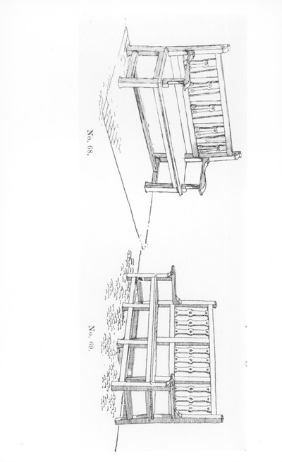 Trädgårdsstolar, från "The Art and Craft of Garden Making", utgiven 1900 av Thomas Hayton Mawson