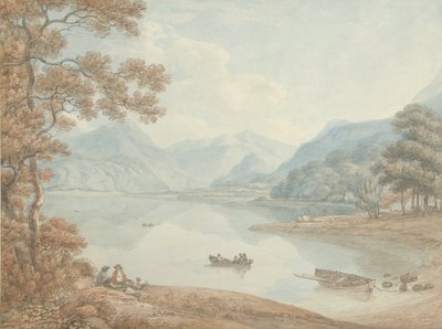 Utsikt över Derwent Water, mot Borrowdale (Cumberland) av Thomas Hearne
