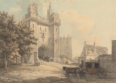 Porten till Lancaster Castle av Thomas Hearne