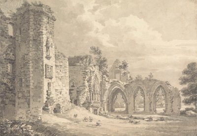 Ruinerna av College of Lincluden, nära Dumfries av Thomas Hearne