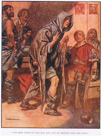 Och det finns de som hyllar honom (litografi) av Thomas Heath Robinson