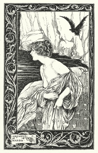 Ariadne på Naxos (litografi) av Thomas Heath Robinson
