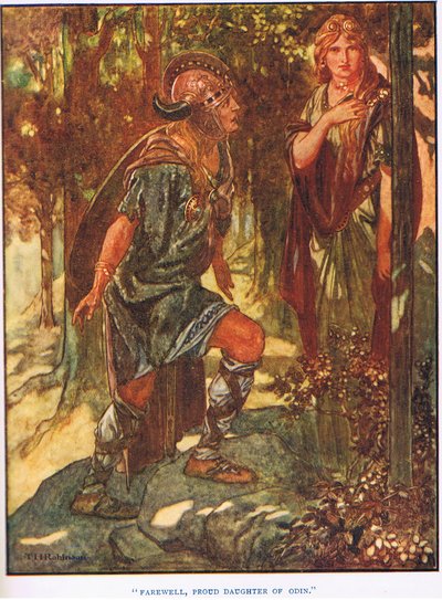 Farväl stolt dotter till Oden (litografi) av Thomas Heath Robinson