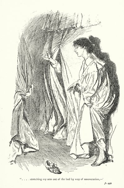 Illustration till A Sentimental Journey av Laurence Sterne (litografi) av Thomas Heath Robinson