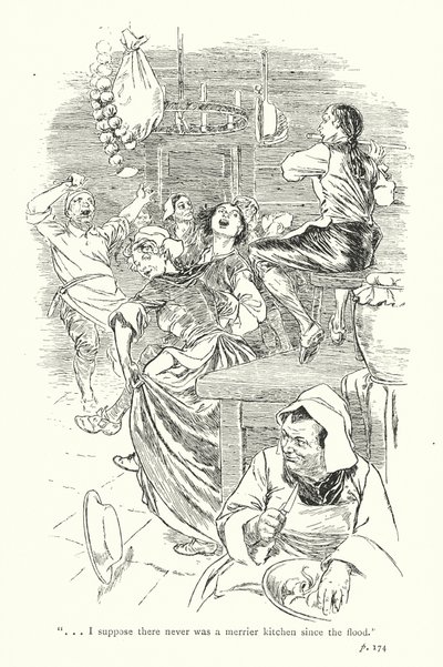 Illustration till A Sentimental Journey av Laurence Sterne (litografi) av Thomas Heath Robinson