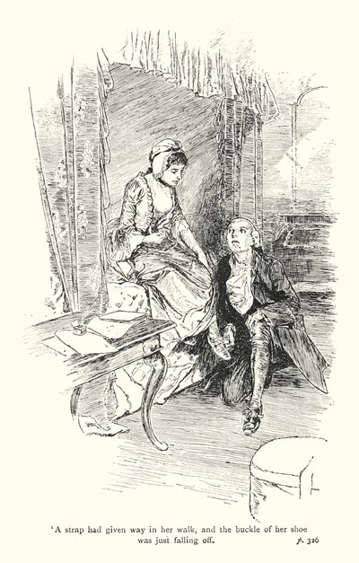 Illustration till A Sentimental Journey av Laurence Sterne (litografi) av Thomas Heath Robinson