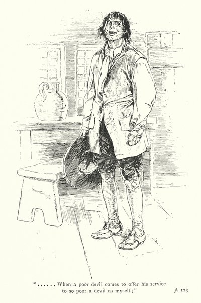 Illustration till A Sentimental Journey av Laurence Sterne (litografi) av Thomas Heath Robinson