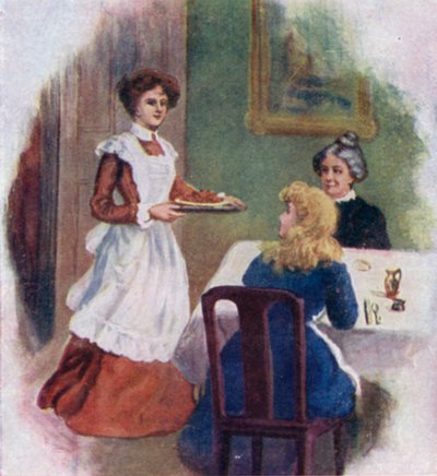 Illustration till Good Wives av Louisa M Alcott (färglitografi) av Thomas Heath Robinson