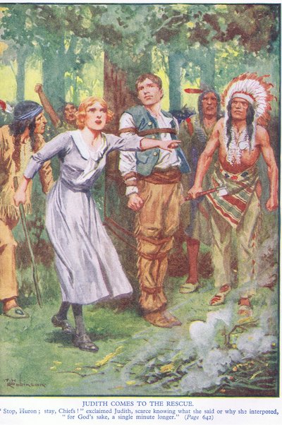 Judith kommer till undsättning (färglitografi) av Thomas Heath Robinson