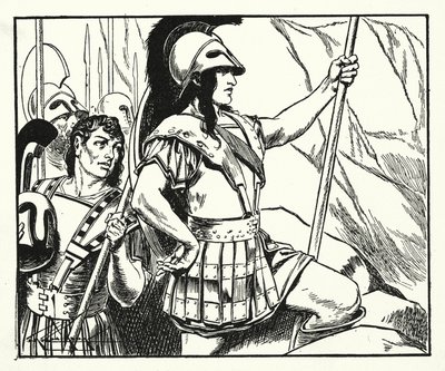 Leonidas (litografi) av Thomas Heath Robinson