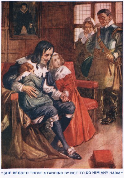 Hon bad dem som stod bredvid att inte göra honom något ont av Thomas Heath Robinson