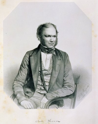Charles Robert Darwin (1809-82) 1849 av Thomas Herbert Maguire