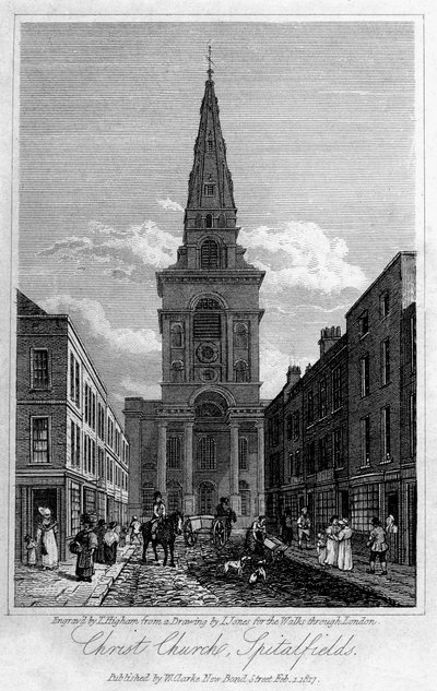 Christ Church, Spitalfields, London, 1817. av Thomas Higham